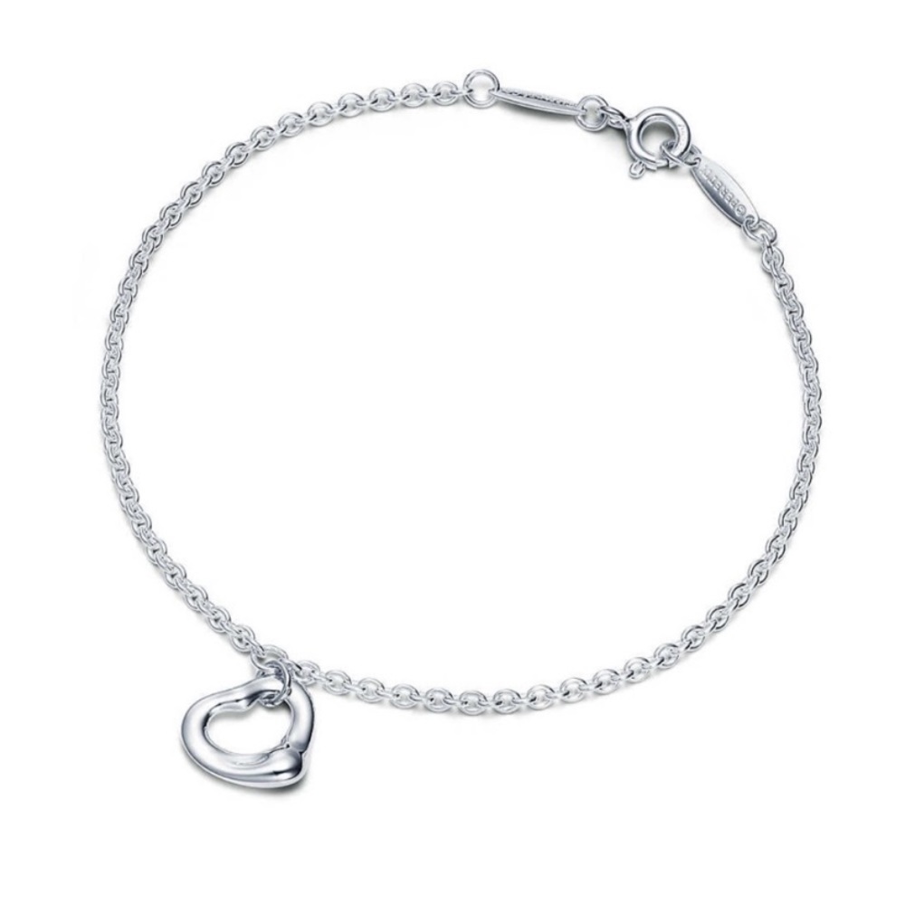 Tiffany & Co. Elsa Peretti Open Heart bracelet in Sterling silver - large - NEW